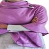 Ladies warm, cozy purple stylish and classic purple poncho thumb 0