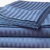 luxury cotton stripped bedsheets thumb 1