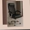 Office Chair : High Back Gray Leather Office Chair thumb 0