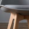 Dining Chairs; Retro Style With Wooden Legs & Padded Seat thumb 3