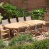 Mahogany /Mvule outdoors dining table and chairs thumb 4
