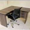 Executive corner desk with a chair thumb 4