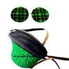 Womens Green kiondo with maasai shuka earrings thumb 0