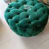 Trendy green round chesterfield sofa set thumb 1