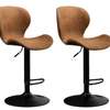 Office Stool: Upholstered Adjustable Swivel Barstool thumb 3