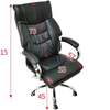 Office Chair: Leather Non Discomfort Recline Chair High Back thumb 1