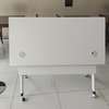 Office Desk; Easy Convenient White Mobile Training Desk thumb 1