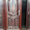 Double door in brown walnut with a wooden finish thumb 6