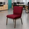 Office Chair: Red Cushion Elegant Visitors Office Chair thumb 0