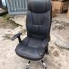 Office Chair : Generic Black Leather Office Chair thumb 0