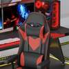 Office Chair: Cream Red Blue Gaming Chair With Pillow thumb 3