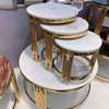 4-Piece Marble Top Nesting Coffee Table Set thumb 6
