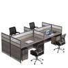Workstation;Ergonomic Brown Office Workstation thumb 3
