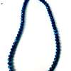 Womens Blue Crystal Necklace and maasai earrings thumb 1