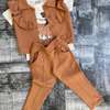 3 in 1 Quality Outfits For Girls(Trouser, top, half coat thumb 3