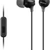 Sony MDREX15AP In-ear Earbud Earphones With Mic, Black thumb 0