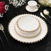 30pc nordic classic dinner set with gold rim. thumb 6