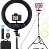 Professional Makeup & Vlogging 18-inch (45cm) Dimmable LED Ring Light thumb 0
