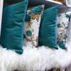 Floral and plain blue pillowcases thumb 0