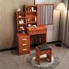 Brown Modern Dressing Table with LED Lighted Mirror thumb 4