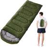 Lightweight Black Rectangular Sleeping Bag with Carry Bag thumb 1