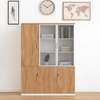 Office Cabinet: Office Glass Top Doors Wood Cabinet thumb 1