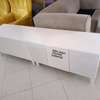 Latest white wooden tv stand design Kenya thumb 0