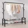 Upgraded Cloth Rack With Double Lower Storage Spaces thumb 3