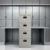 Office Cabinet: Four Drawers Gray Filing Admission Cabinet thumb 0