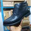 Laced Boots Kaisifeier Leather Shoes Men's Black Shoes thumb 0