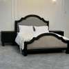 Mahogany wooden beds with cabinets thumb 2