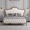 Modern Minimalist Luxury Wood Bed With Hidden Storage thumb 8