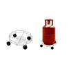 Movable Stainless Steel Gas Cylinder Trolley With Wheels thumb 1
