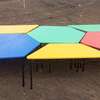 Trapezium (hexagon ) Tables for kindergarten schools thumb 2
