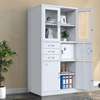 Steel Glass Doors 3 Drawers Office Cabinet With A Safe thumb 8