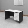 Modern Small Office Desk with Built-in Drawers thumb 0