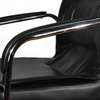 Office Chair: Chrome Leather Visitor's Office Chair thumb 3