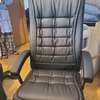 Office Chair : High Back Gray Leather Office Chair thumb 8