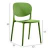Outdoor Chair; Black Plastic Dining Chair in Marani thumb 3