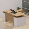 1800MM L-shaped office desk with extension thumb 0
