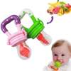 Silicone Baby Fruit Feeder Pacifier with Teething Rattle Toy thumb 0