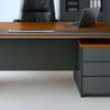 Office Desk: 1.8M Sleek Wood-Grain Finish L-Desk thumb 1