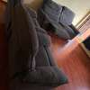 5 seater grey fabric recliners thumb 2