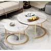 Nesting Round Marble Coffee Table thumb 9