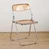 Dining Chair; Glass Foldable Dining Chair in Gesima thumb 2