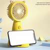 Rechargeable mini fan with stand and phone holder thumb 1