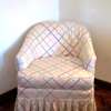 For Sale A Elegant Chintz Upholstered Barrel Arm Accent Tub Chair thumb 0