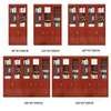 Office Cabinet: 3 Door Wooden Office Filing Red Doc Cabinet thumb 2