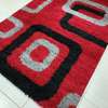 red trendy Turkish shaggy home carpets thumb 0