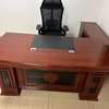 1.4 M L Shaped Mahogany Executive Desk thumb 2